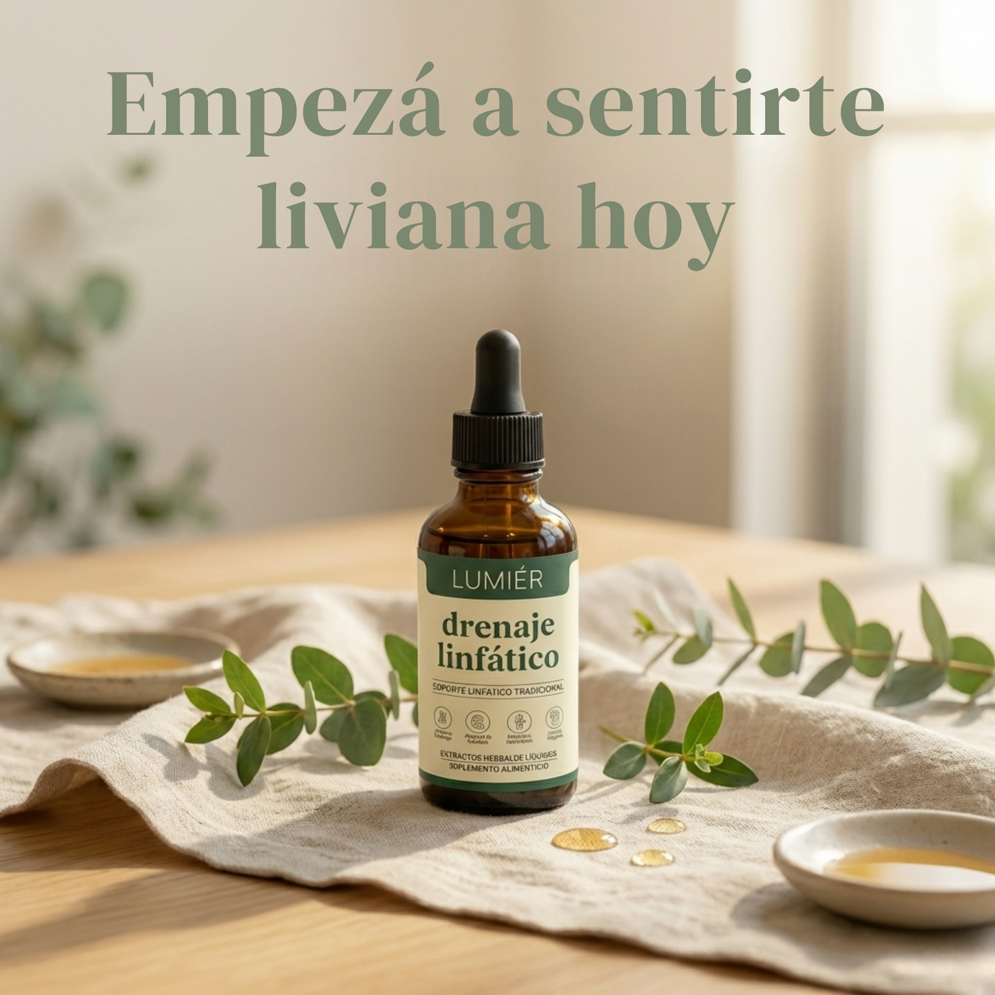 Gotas drenaje linfático LUMIÉR™ | Volvé a mirarte y reconocerte